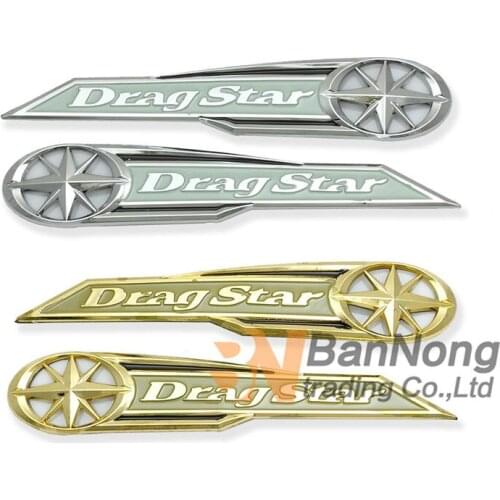 1 Pair Free Shipping Motorcycle 3D Fuel Tank Decals Oil Tank Stickers For YAMAHA Drag Star XVS400 Vstar DS400 DS250 DS1100