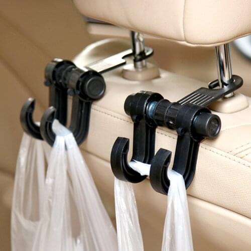 1pc Double Car Back Seat Hook Creative Car Gadgets Multifunctional Car Hook Storage Holder For Car