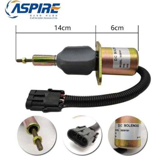 24v Diesel Engine Stop Solenoid Valve 3928161 Shut off Solenoid For Generator