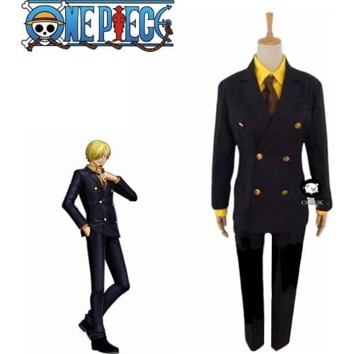Anime One Piece Sanji Vinsmoke After 2Y Cosplay Costume Halloween Christmas Costume Custom Size