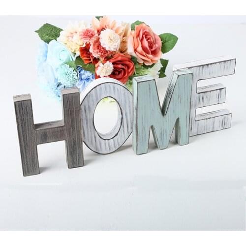 Wooden Letter Bar Cafe Decal "HELLO" Word Wood Wooden Standing Alphabet Home Theme Letter Party Decor