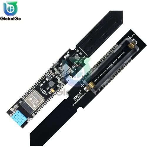 DHT11 Micro USB ESP32 WIFI Bluetooth Soil Temperature Humidity Sensor Module Tester Plant Flowers Garden 18650 Battery Holder