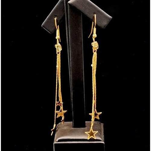 Stainless steel tassel long earring jewellery no tarnish no fade chandelier earring jewelry