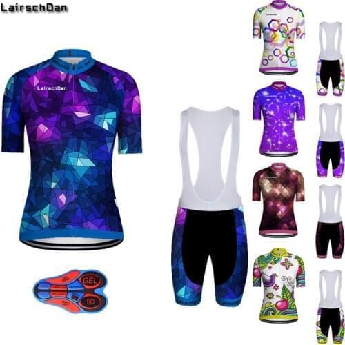 SPTGRVO Pro Team Cycling Jersey Set Women Summer Bike Clothes MTB Ropa Ciclismo Bicycle Uniforme Maillot Quick Dry Racing Wear