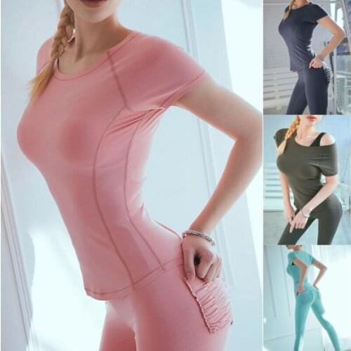 Two pieces compression run jogging suits set sports wear for women gym training clothes 2019 ladies sexy fitness yoga suit