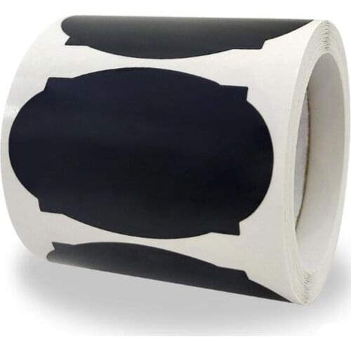 30PCS Black Oval Thank You Sticker Laser Labels Sealing Color Paper Stickers Stationery Supply Decoration Scrapbooking