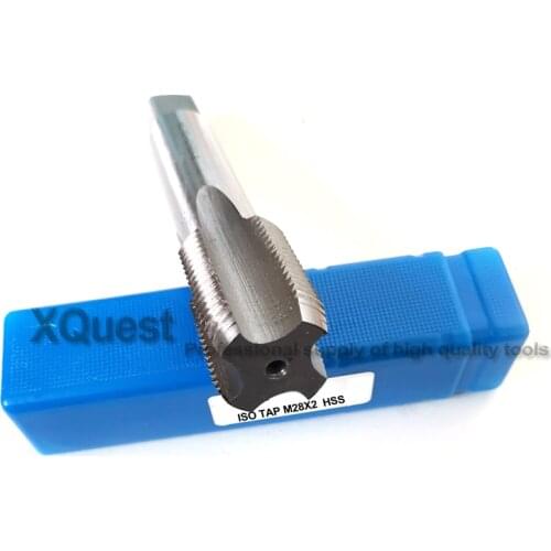 XQuest HSS Metric thread Plug tap M28 M28X3 M28X2 Left hand Fine cut screw thread taps M28X2.5 M28X1.5 M28X1.25 M28X1 M28X0.75