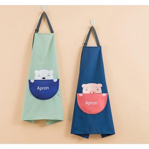 Cartoon Animal Oil-proof Waterproof Home Kitchen Cooking Bib Restaurant Apron