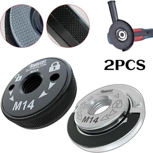 2Pcs M14 Thread Inner Outer Flange Nut Set Quick Release Nut Power Replacement For Bosch Metabo Milwaukee Makita12 Angle Grinder