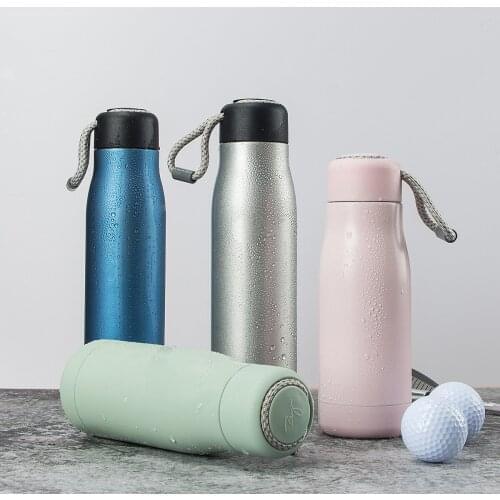 New rope rider Golf water bottle double-layer stainless steel vacuum flask portable outdoor sports large capacity thermos mug