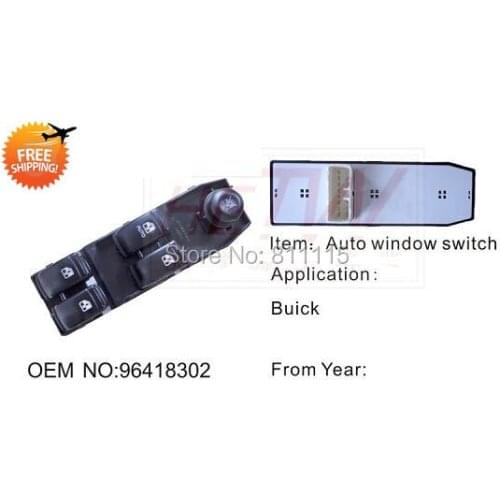 Power Window Regulator 96418302 forbuick, Window Lifter Switch, Master Switch Control Button, Free Shipping