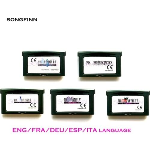 ENG/FRA/DEU/ESP/ITA language EUR Version for 32 Bit Video Game Cartridge Console Card US/EU Version - Fin Fantasy Series