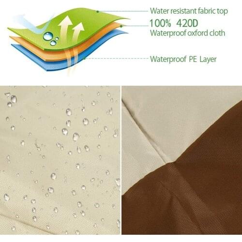 Stackable Lawn Chair Cover Waterproof Oxford Fabric Outdoor Chair Cover Armchair Cover Protect Garden Chair JW