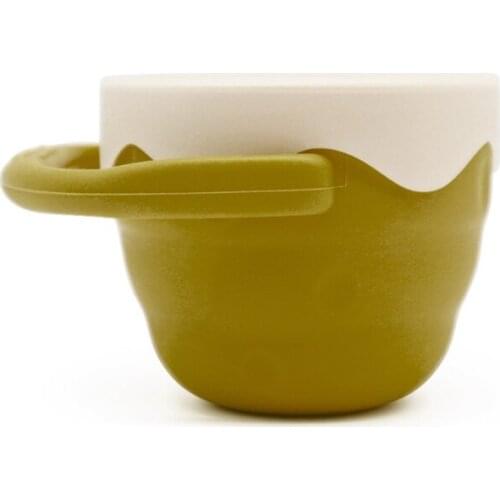 Solid Color Baby Snack Cup Toddler Food Storage Box Silicone Snacker Lid Bowl 77HD