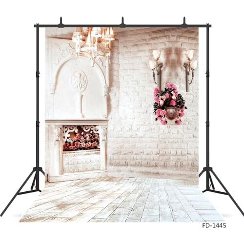 White Room Fireplace Vinyl Photography Backgrounds for Photo Studio Customized Portrait Children Baby Photo Backdrops Photobooth