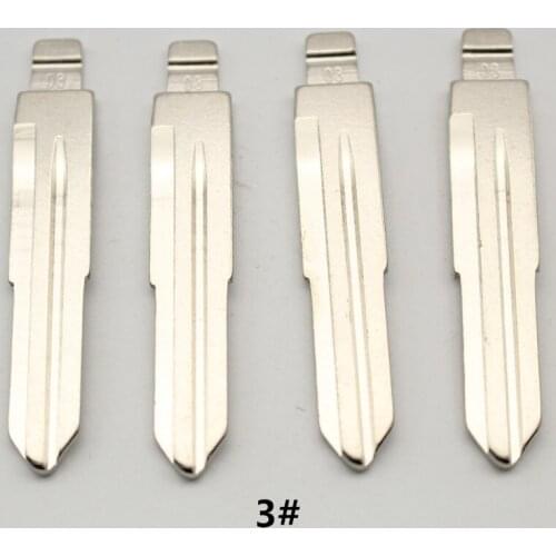 XIEAILI OEM 30Pcs 03# Metal Uncut Flip KD Remote Key Blade For Buick Excelle For Chevrolet Lova/Spark Mid Slot K274