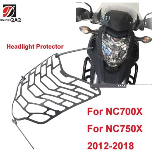 For HONDA Motorcycle Headlight Guard Cover Protector NC 750X NC700X NC750X NC 700X 2012-2018 BLACK
