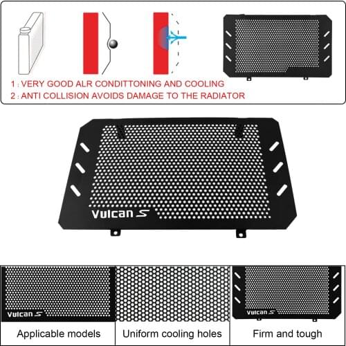 Motorcycle Accessories Radiator Guard Protection Grille Grill Cooler Cooling Cover For Kawasaki VULCAN S VULCAN 650 2015-2018