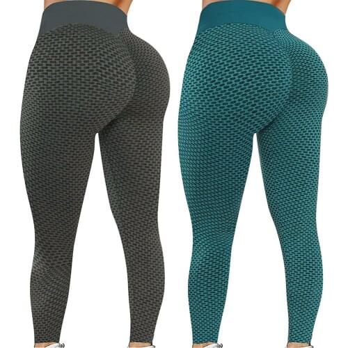 Women Close-fitting Yoga Elastic High Waist Printed Pattern Seamless Push Up Sport Fitness Energy Trousers Gym Girl Tights