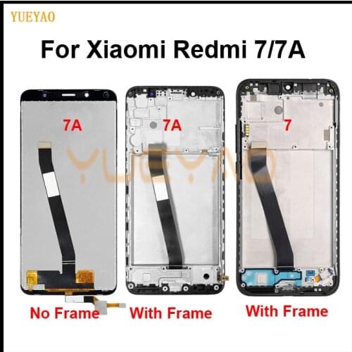 LCD For Xiaomi Redmi 7A LCD Display With Frame Screen Touch Digitizer Assembly for Xiaomi Redmi 7 LCD Display Repair Parts