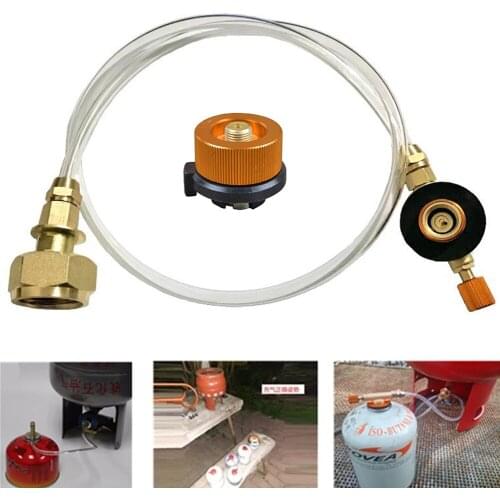 Outdoor Gas Stove Camping Stove Propane Refill Adapter LPG Flat Cylinder tank Coupler Bottle Adapter Save Kit Gas Charging Parts