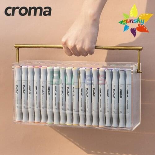 USA OEM Croma X5 12/24/36/72/240 color Soft headed marker Alcohol Oil Double headed marker Student animation costume skin color
