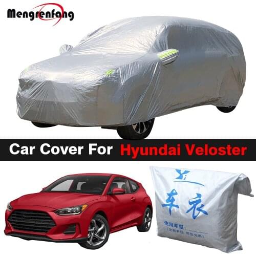 Full Car Cover Auto Outdoor Sun Shade Anti-UV Snow Rain Resistant Cover Dustproof For Hyundai Veloster