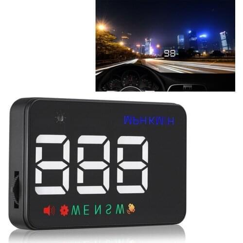 A5 3.5" GPS HUD Car Head Up Display Universal Car Over Speed Warning Speedometer HUD GPS Head Up Display 3.5" Auto Spare Parts