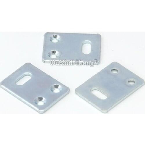 Brand New 50PCS Metal Flat Furniture Reinforced Corner Braces Board Frame Shelves Joint Support Brackets Connectors