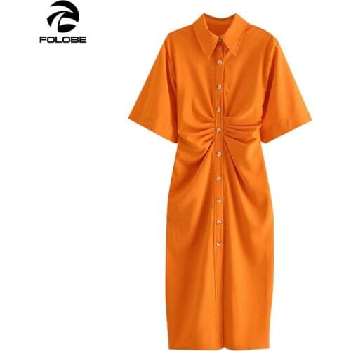 FOLOBE Fashionable Shirt Dresses