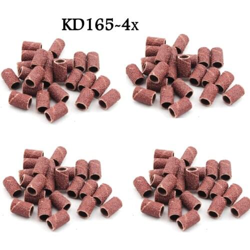 OPHIR 100pcs 80" Nail Drill Sanding Bands Medium Coarse Electric Nail Drill Head Grinding Tools Polishing Head _KD165