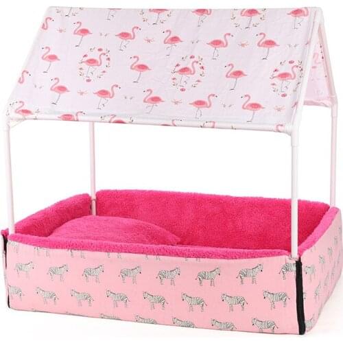 Kennel Four seasons universal double-sided ice silk mat breathable pet cat litter removable and washable