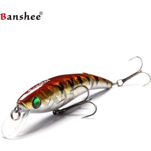 Banshee 95mm 14g Floating Fishing Lures VJ01 Rattle Sound Jerk lifelike swimbait 2 sections mulit jointed Jerkbait pike Wobblers