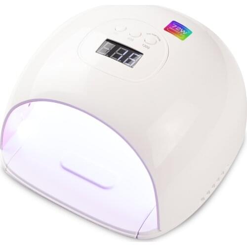 UV LED Nail Lamp 72 Watt Faster Nail Dryer for Gel Polish Salon Quality Professional Gel Lamp Automatic Sensor Nail Art Tools