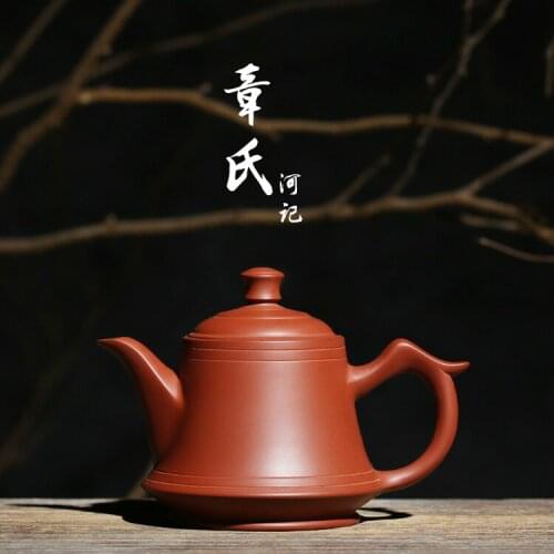 The us pure manual finally ZhangXiHe ZhangWeiQin chaozhou zhu mud manual kung fu tea set chapter sketch with the teapot