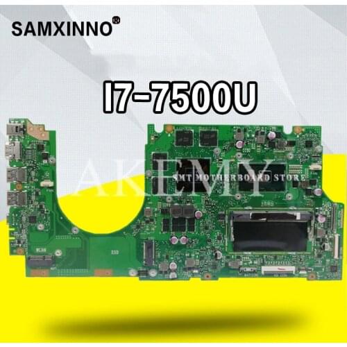 With I7-7500U GTX950M/960M 4GB 8G/RAM UX510UW laptop Motherboard For Asus UX510 UX510UX UX510UXK UX510UW UX510UWK Motherboard