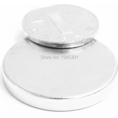 10pcs Strong Round Dia 35mm x 5mm N35 Rare Earth Neodymium Magnet Art Craft Fridge 35x5mm