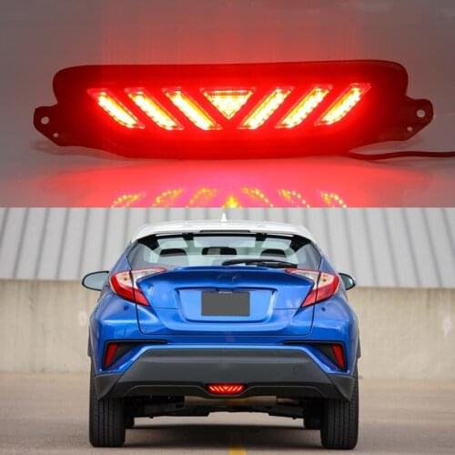 LED Reflector Rear Bumper Tail Light For Toyota C-HR CHR 2016-2021 Brake Signal Driving Lamp
