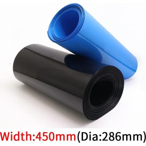 Wide 450mm PVC Heat Shrink Tubing Diameter 286mm Flat Electronic Insulation Lipo Battery Material Film Warp Cable Sleeve Tube