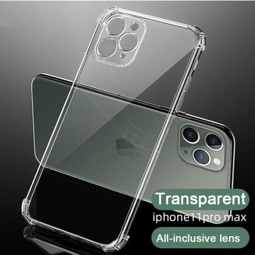 Thick Shockproof Silicone Phone Case For iPhone 12 11 Pro xs Max lens Protection Case on iPhone X Xr 7 8 case Back Cover