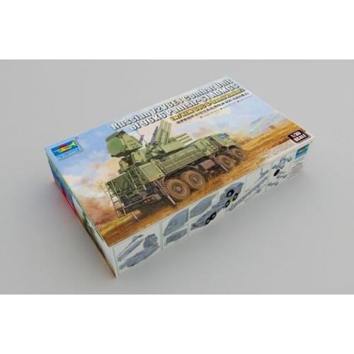 Trumpeter 01061 1/35 Russian 72V6E4 Combat Unit of 96K6 Pantsir-S1 ADMGS (w/RLM SOC S-band Radar) - Scale Model Kit