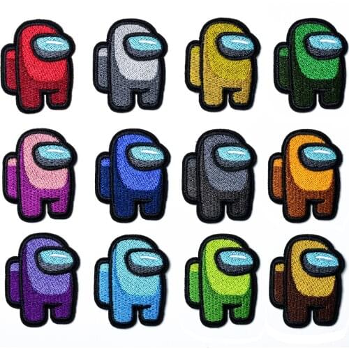 Among Us Game Iron Patch Embroidered Cloth for Childrens Clothing Badge for Ironing DIY T-shirt Decoration Sewing Clothe Patch
