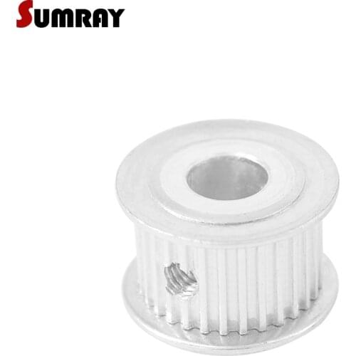 SUMRAY MXL 32T Timing Pulley 5/6/6.35/7/8/10/12mm Inner Bore Pulley Wheel 7/11mm Width Gear Belt Pulley for Sewing Machine