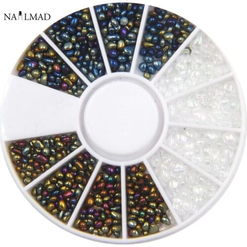 1box NailMAD Chameleon Mini Stones Nail Decorations Irregular Beads Tips Nail Decoration