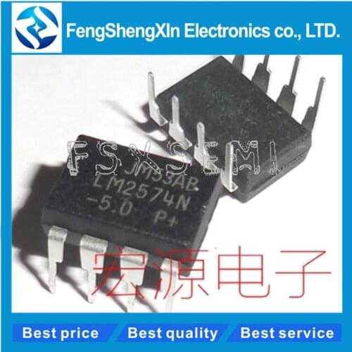 10pcs/lot LM2574N-5.0 LM2574N LM2574N-12 LM2574N-ADJ DIP-8 Voltage Regulator IC