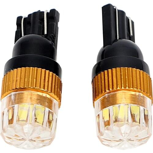 2PCS Auto Car 2SMD T10 5630 DC 12V White 6500K LED Wedge Lamp Interior Reading Parking Light W5W