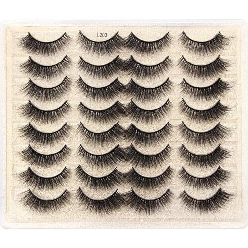 3/16 Pairs Mink Lashes Faux Eyelashes Dramatic Lashes Extension Thick Long Wispy Natural Fake Eyelash Wholesales Cilios