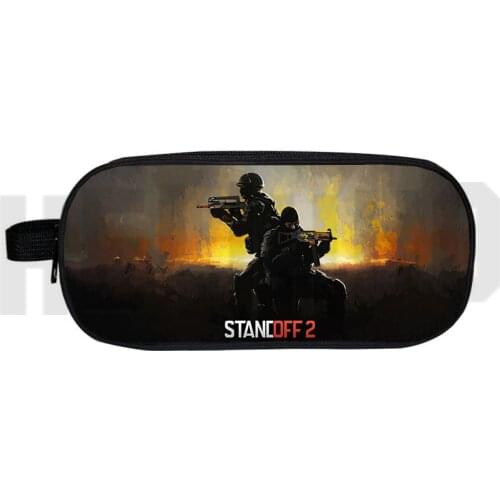 Standoff 2 Pencil Case for Boys 3D Print Game School Supplies Standoff 2 Cosmetic Cases Makeup Box Stationery Anime Pouch