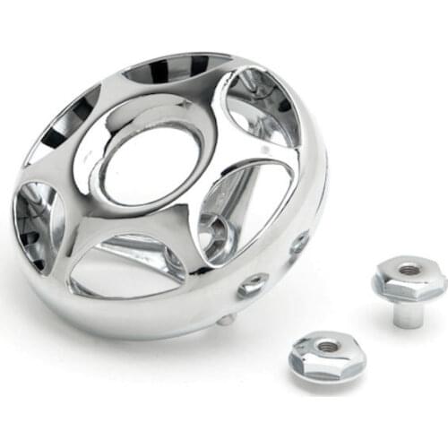 For Yamaha V star 650 1998-2013 V-Star 1100 1999-2009 Kawasaki Vulcan 800 95-06 Motorcycle Custom 3.25" Round Horn Cover Chrome