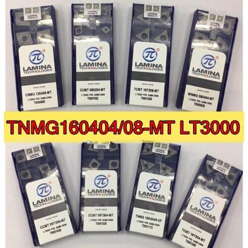TNMG160404-MT TNMG160408-MT LT3000 100% swiss-made Lamina Metal ceramic Carbide insert Processing: steel Free shipping